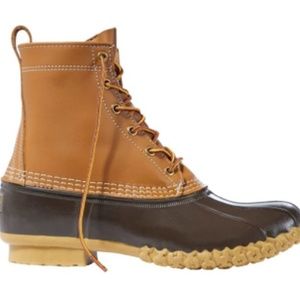 Men's 9M 8" Tan/Brown LLBean Boots Unlined 🥾